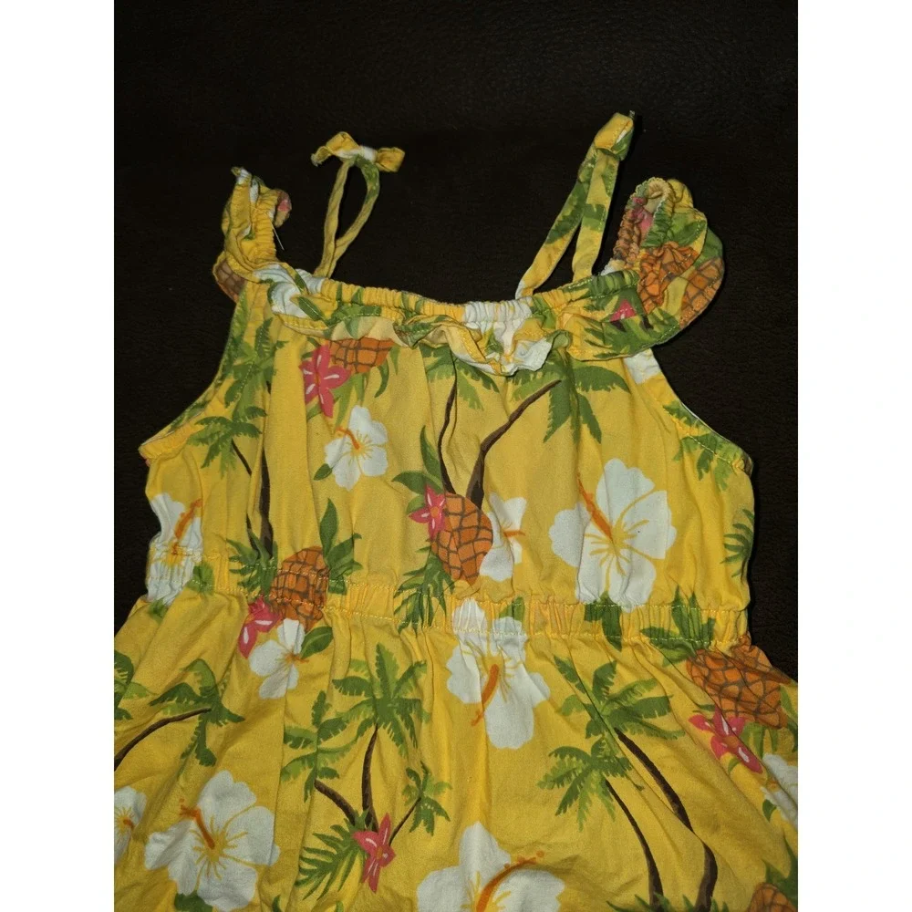 Gymboree pineapple family aloha sunshine floral‎ dress size 2t